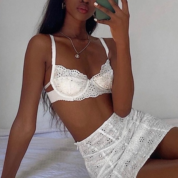 For Love & Lemons Sophie Eyelet Bra - Picture 2 of 10